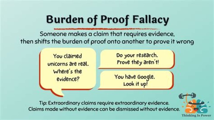 Can the burden of proof be reversed?