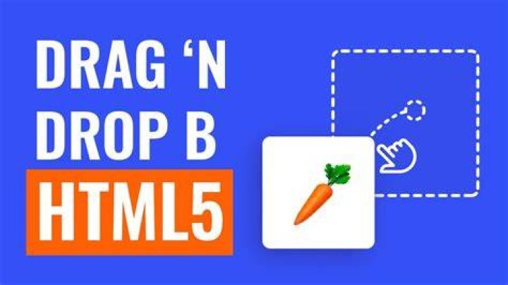 Can you drag and drop in HTML5?