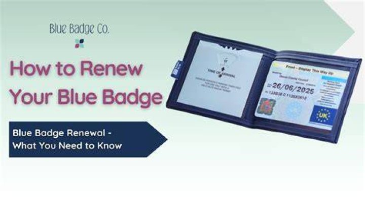 Can you renew a Blue Badge online?