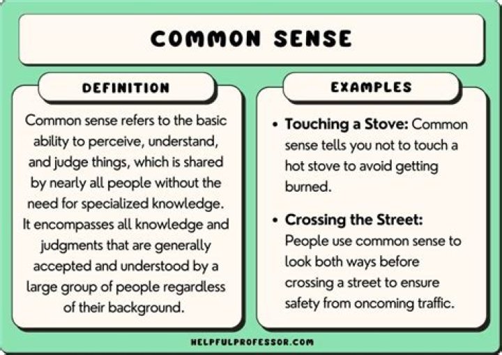 Can you use common sense in math?