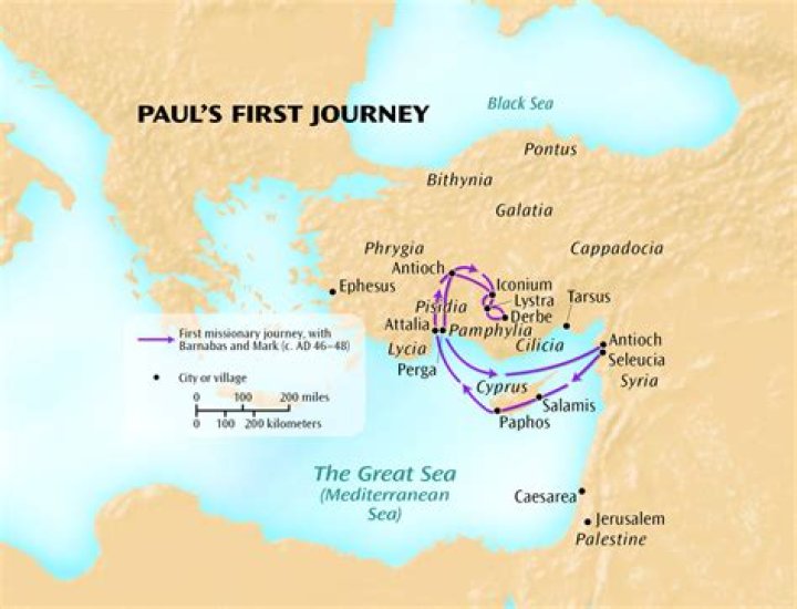 Did Paul go to Corinth on his first missionary journey?
