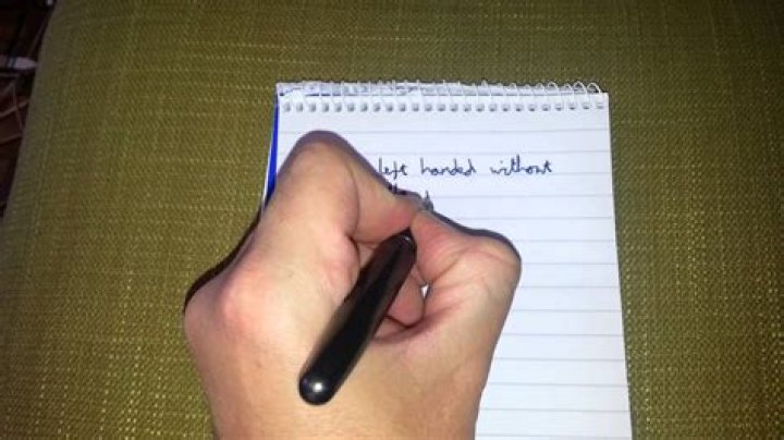 Do left handed people smudge their writing?