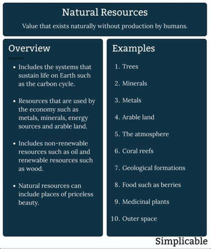 How are natural human and capital resources related?