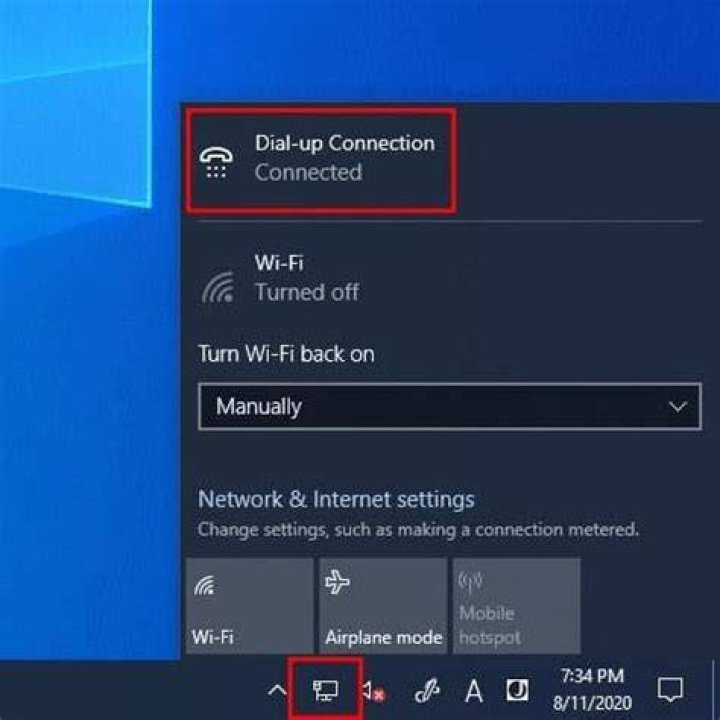 How can I change my dial-up WIFI?