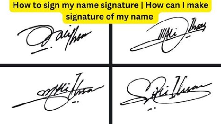 How can I create my name signature?