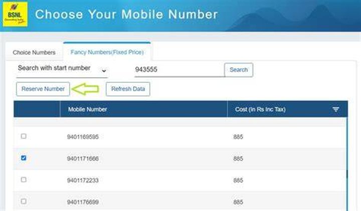 How can I get BSNL fancy number in Tamilnadu?