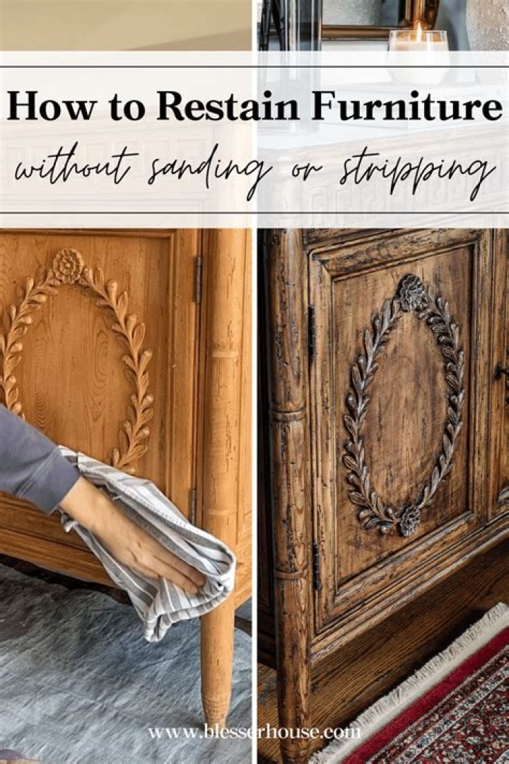 How can I refinish my furniture without sanding?