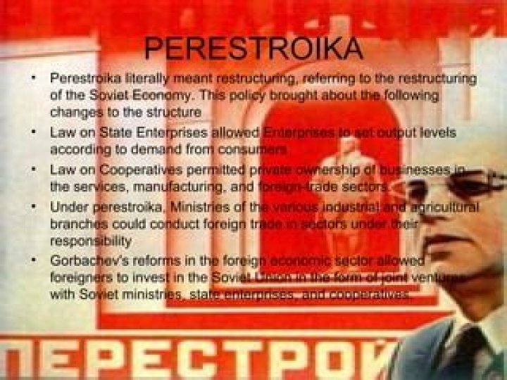 How did perestroika affect Soviet Union?