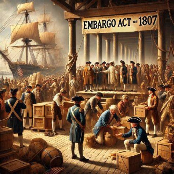 How did the Embargo Act hurt America?