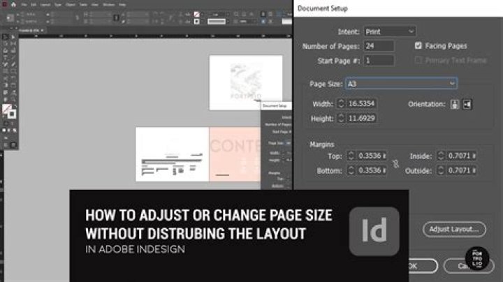 How do I change the default page size in InDesign?