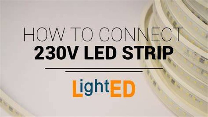 How do I connect 230v AC to LED?