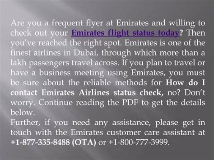 How do I contact Emirates Airlines?