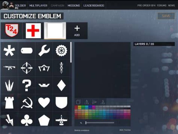 How do I copy my battlelog emblem to my companion?