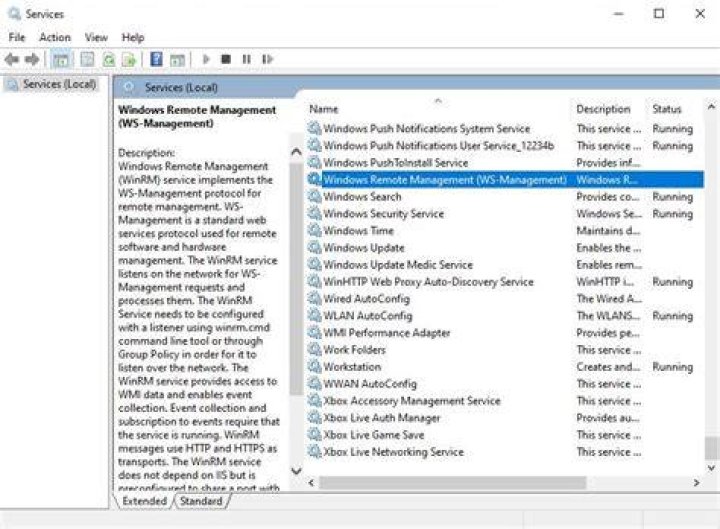 How do I enable WS-Management Service?