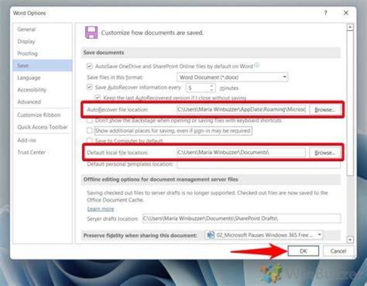 How do I find AutoRecover in Word for Mac?