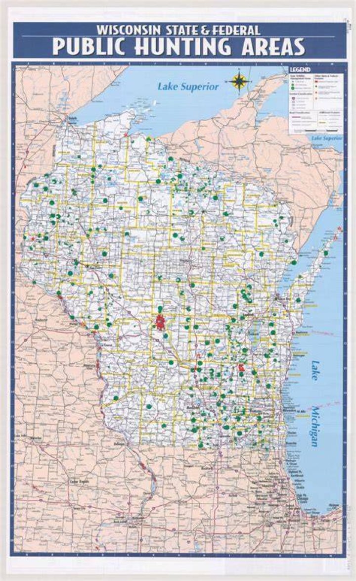 How do I find public hunting land in Wisconsin?