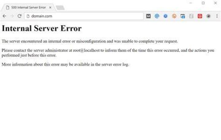How do I fix internal server error?