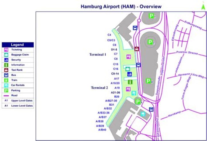 How do I get from Hamburg airport to Central Station?