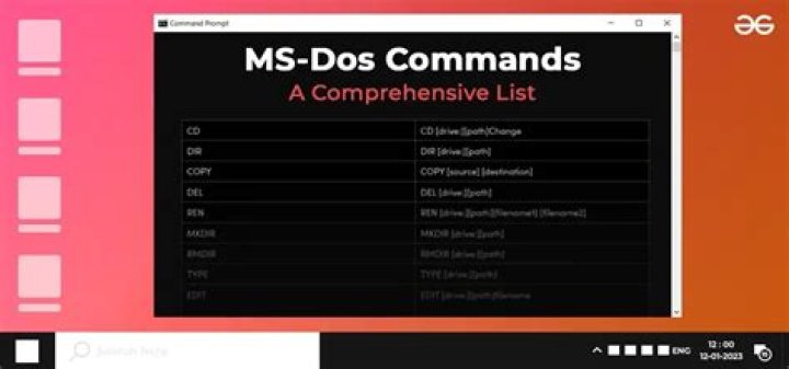 How do I get help in MS-DOS?