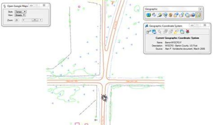 How do I import GIS into MicroStation?