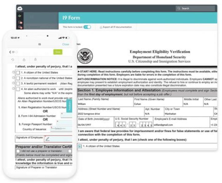 How do I organize my i9 form?