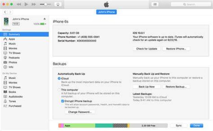 How do I restore my iPhone from iTunes backup?