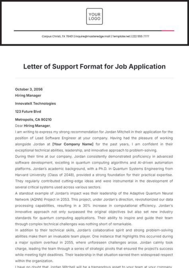 How do I write a letter of support for a teacher award?