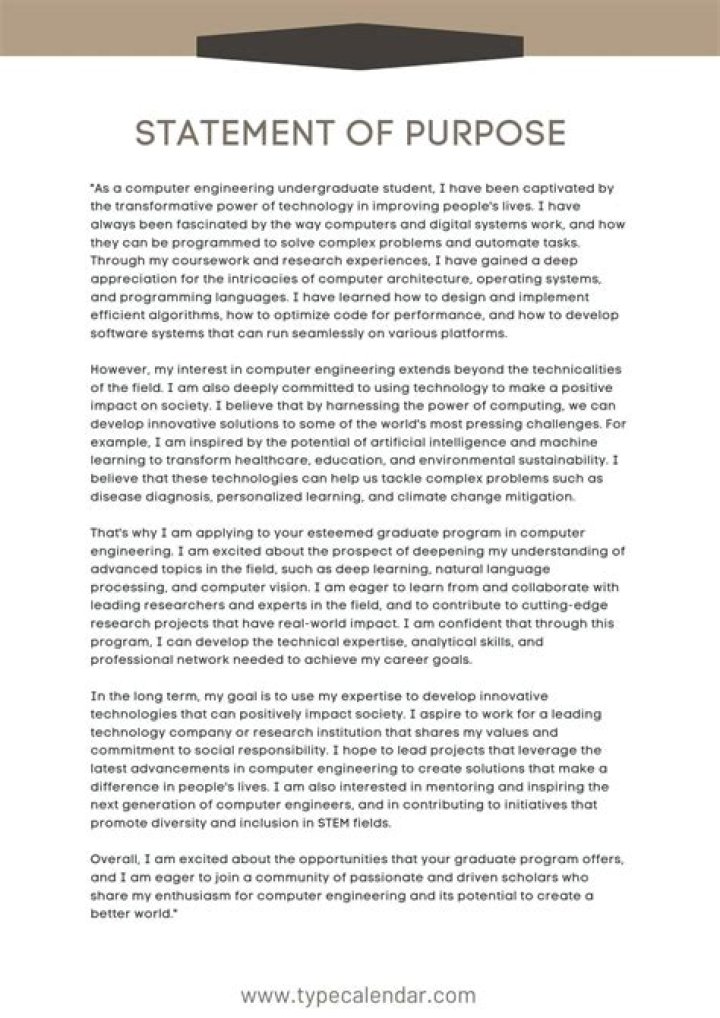How do I write a statement of purpose for Information Technology?