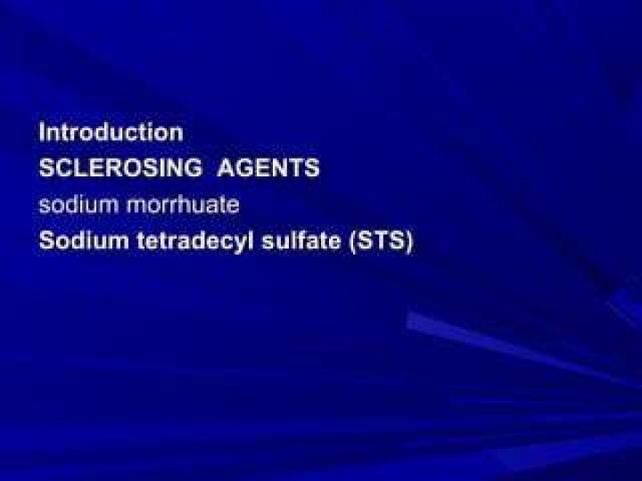 How do sclerosing agents work?