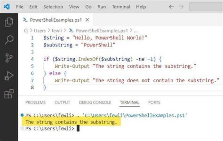 How do you check if a string contains a word in shell script?