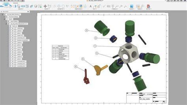 How do you draw an exploded view?