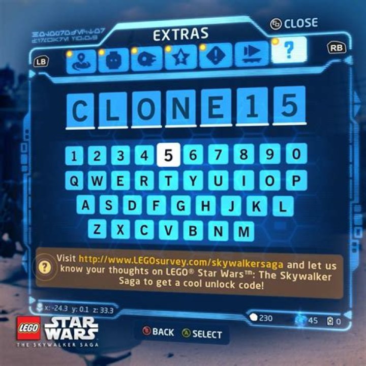 How do you enter cheat codes on Lego Star Wars?