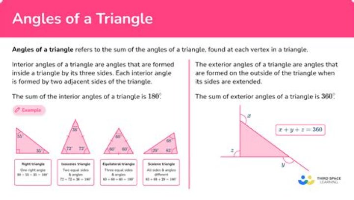 How do you find the angle of a triangle in geometry?