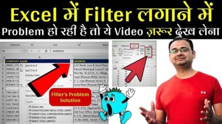 How do you fix a filter problem in Excel?