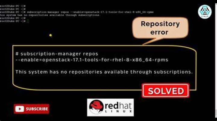 How do you fix this system has no repositories available through subscriptions?