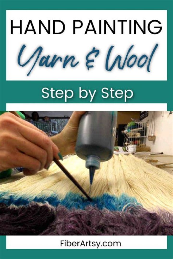 How do you hand paint yarn?
