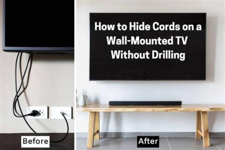 How do you hide my cables when my TV is on the wall?
