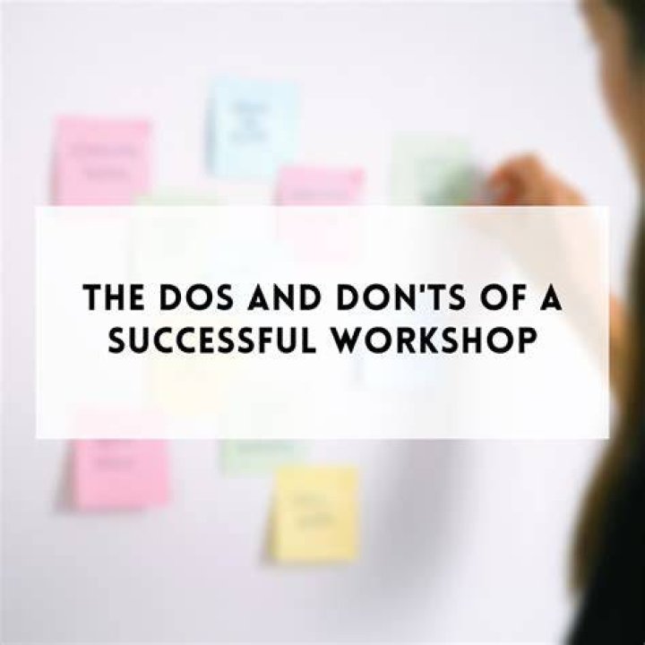 How do you lead a successful workshop?