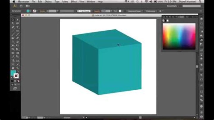 How do you make a 3D cube in Illustrator?