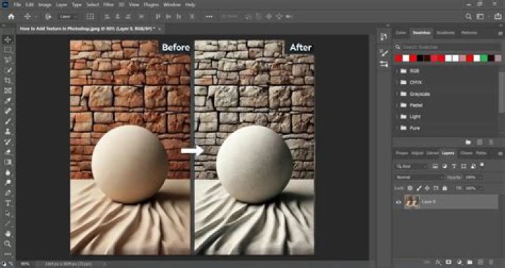 How do you make a texture in Photoshop?