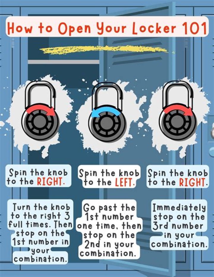 How do you open a 2 digit combination lock?