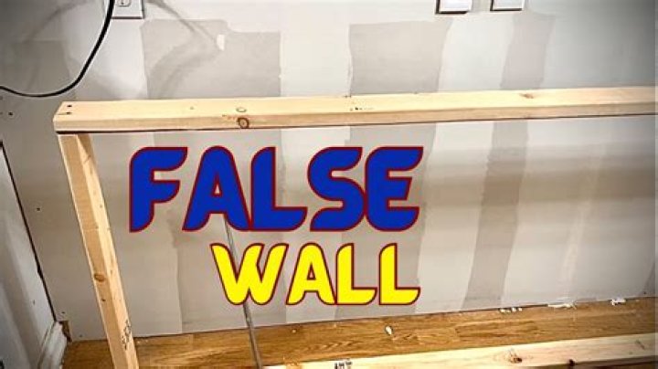 How do you put up a fake wall?