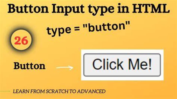 How do you type a button in HTML?
