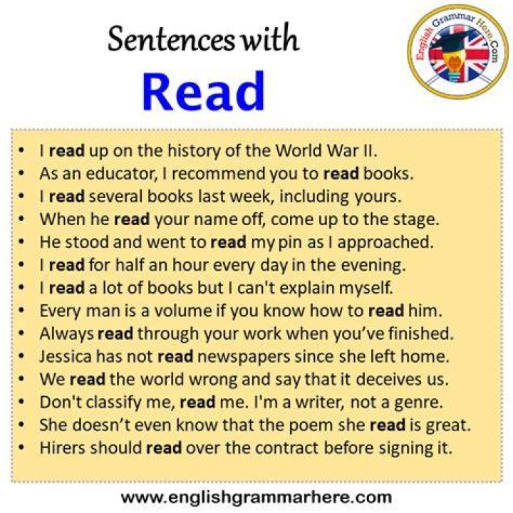 How do you use great read in a sentence?