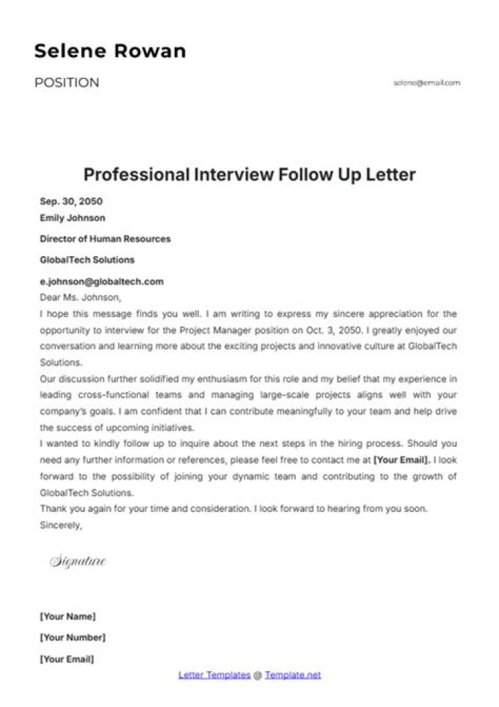 How do you write a professional follow up email?