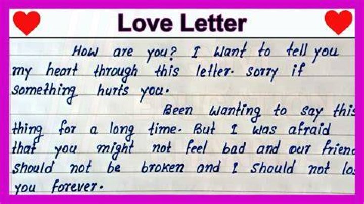 How do you write a short love letter?