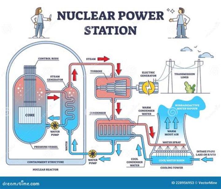 How does a nuclear power station work step by step?
