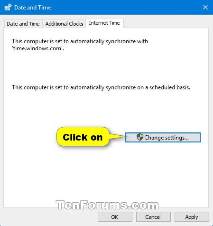 How does server synchronize internet time?