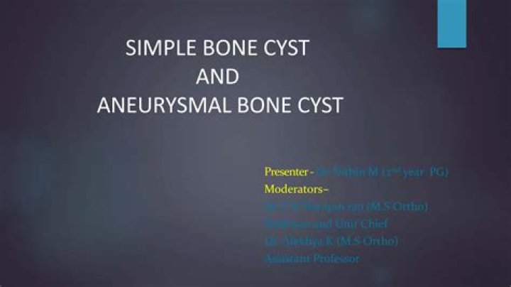 How is a simple bone cyst treated?