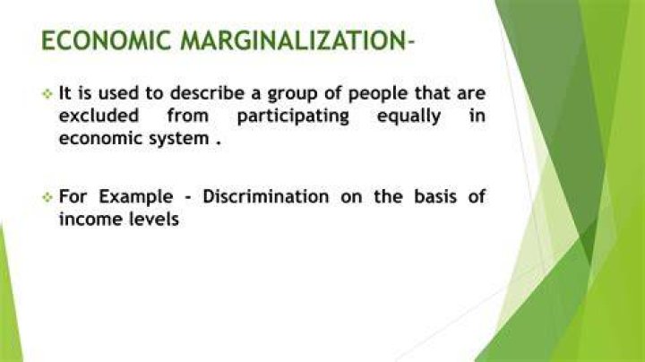 How is economic and social Marginalisation interlinked?